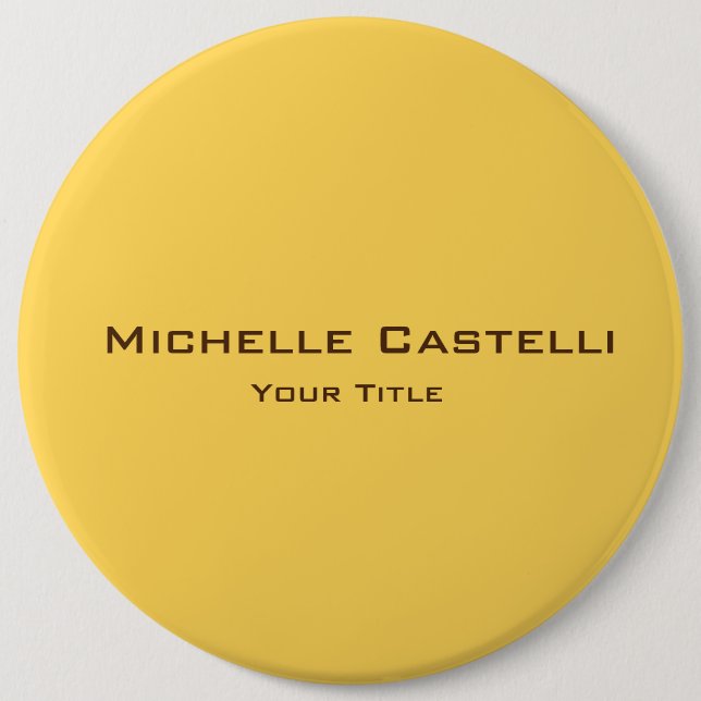Professional Unique Classical Simple Plain 6 Cm Round Badge (Front)