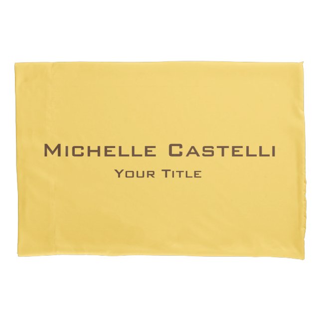 Professional Unique Classical Simple Plain Pillowcase (Front)