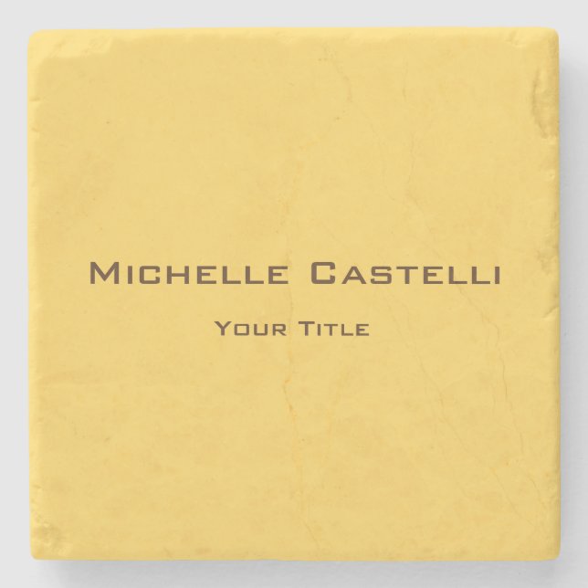 Professional Unique Classical Simple Plain Stone Coaster (Front)