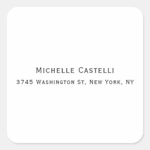 Professional Unique Classical Simple Square Sticker