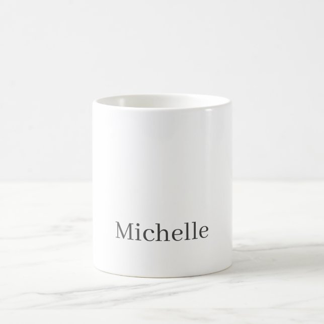 Professional Unique Classical Simple Your Name Coffee Mug (Center)