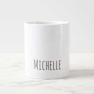Professional Unique Classical Simple Your Name Large Coffee Mug