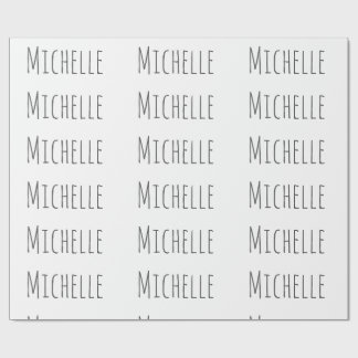 Professional Unique Classical Simple Your Name Wrapping Paper