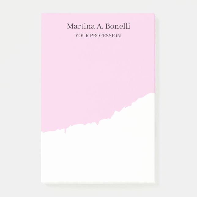 Professional Unique Elegant Plain Simple Special Post-it Notes (Front)