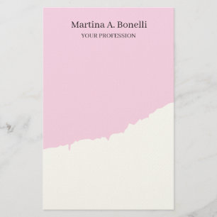 Professional Unique Elegant Plain Simple Special Stationery