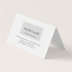 Professional Unique Minimalist Plain Business Card