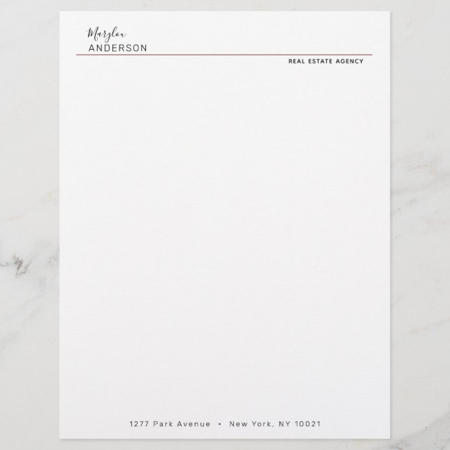 Professional - UNISEX Custom Letterhead (Front)