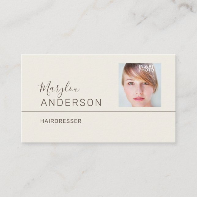 Professional UNISEX (PHOTO INSERT) - Business Card (Front)