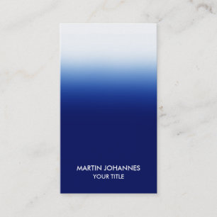 Professional Vertical Elegant Blue Business Card
