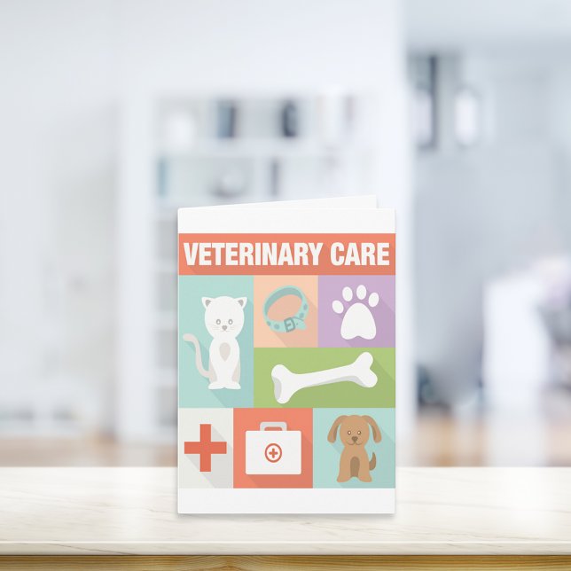 Professional Veterinarian Iconic Designed Card (Creator Uploaded)