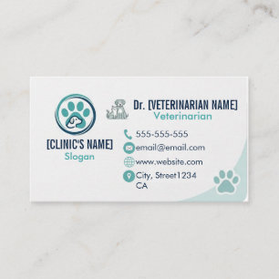 Professional Veterinary Business Card