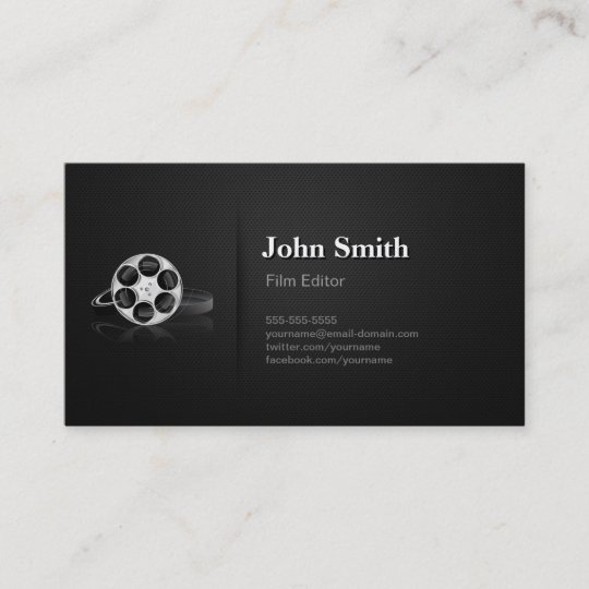 Professional Video Editor Cutter Director Business Card