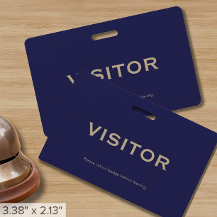 Professional Visitor ID ID Badge