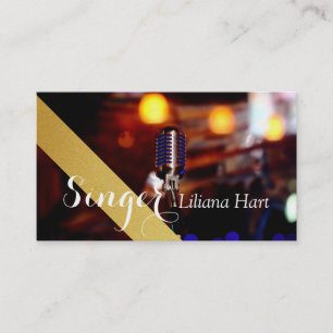 Professional Vocalist, Singer, Music Business Card