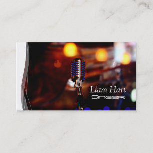 Professional Vocalist, Singer, Music Business Card