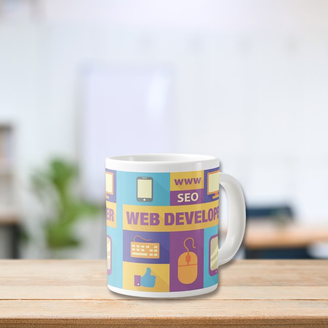 Professional Web Developer Iconic Design Large Coffee Mug (Creator Uploaded)