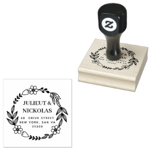 Professional WEDDING Modern Script Rubber Stamp