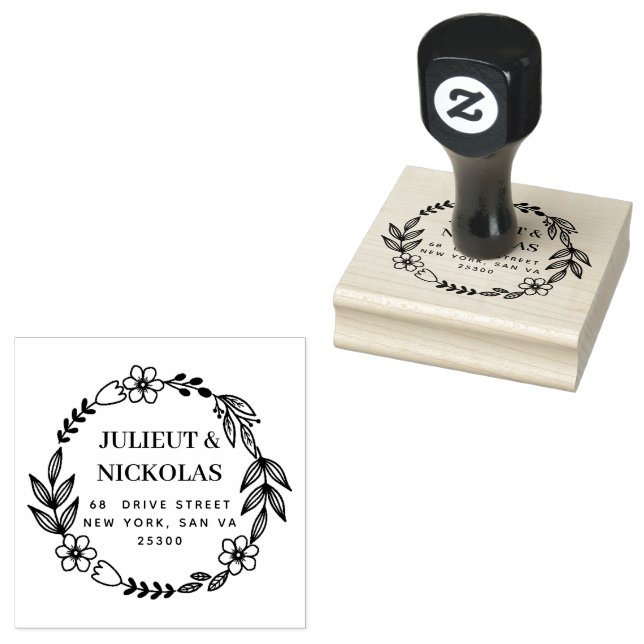 Professional  WEDDING Modern Script  Rubber Stamp (Stamped)
