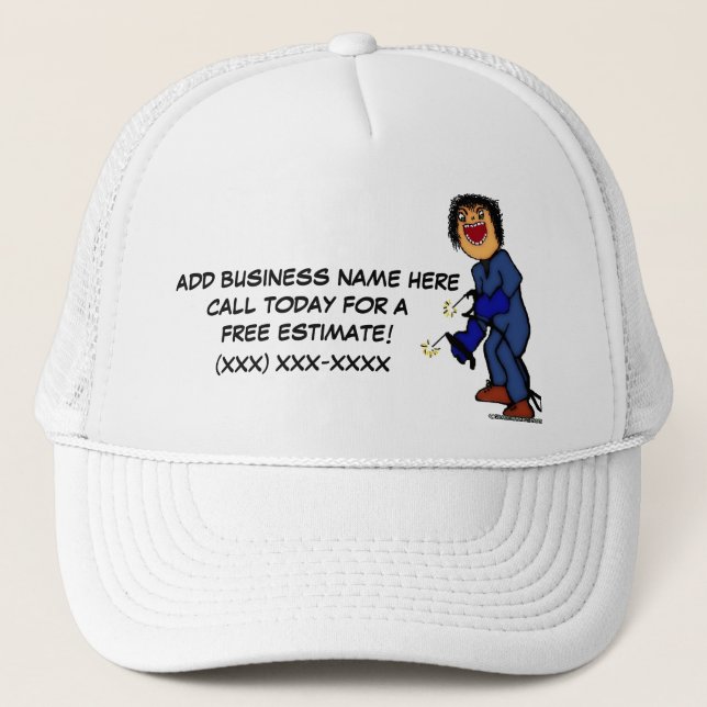 Professional Welder Ad Trucker Hat (Front)