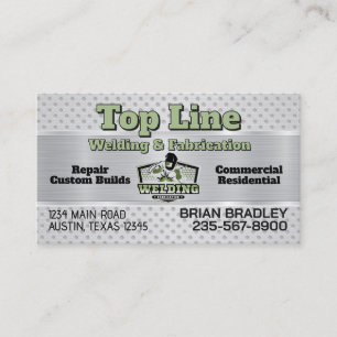 Professional Welding and Fabrication Service Business Card