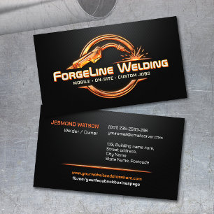 Professional Welding Services - Welder Business Card