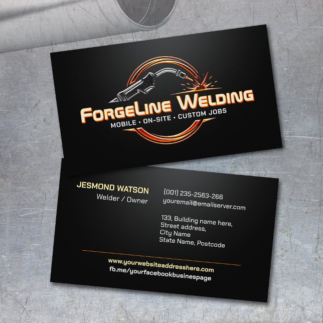 Professional Welding Services - Welder Business Card (Creator Uploaded)