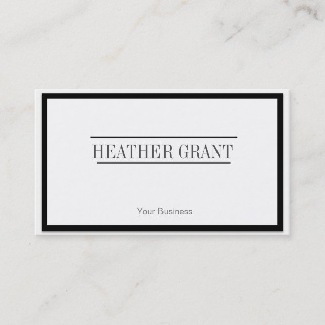 Professional white Business Cards (Front)
