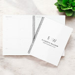 Professional White Monogram Business Initial Planner<br><div class="desc">Stay organised in style with this professional monogram initial notebook. Featuring a clean, minimalist design and a bold monogram on the cover, this notebook is perfect for professionals, students, or anyone who values personalised stationery. Its high-quality pages are ideal for jotting down notes, ideas, or to-do lists, making it both...</div>