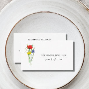Professional Wildflower Business Card