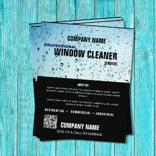 Professional WINDOW Clean Service Custom Business Flyer