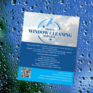 Professional WINDOW Clean Service Custom Business Flyer