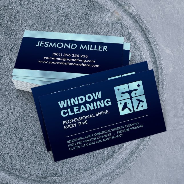 Professional Window Cleaning Services Business Card (Creator Uploaded)