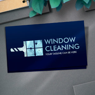 Professional Window Cleaning Services Business Card