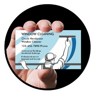 Professional Window Washer Business Card