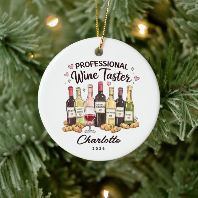 Professional Wine Taster Ornament (Tree)