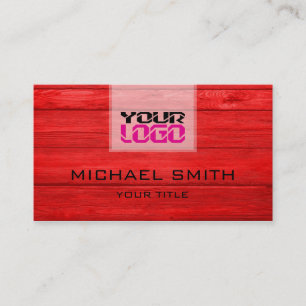 Professional Wood Textured Business Card
