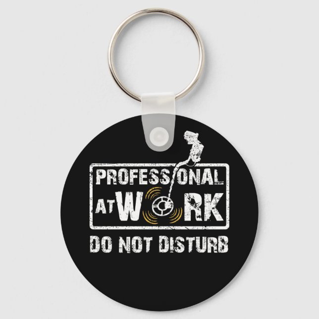 Professional Work Metal Detecting  Metal Detector Key Ring (Front)