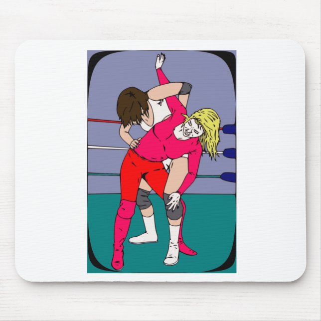 Professional Wrestling Mouse Mat (Front)