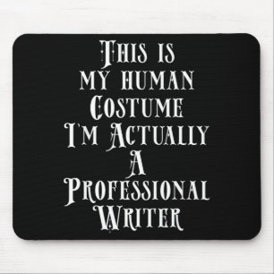 Professional writer costume book publisher author mouse mat