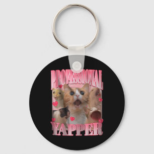 Professional Yapper Cat Funny Meme  Key Ring