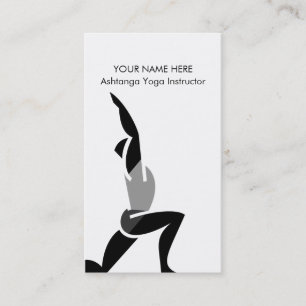 Professional Yoga Coach or Fitness Instructor Business Card