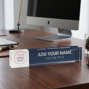 Professional Your Business Logo Here Template Nameplate