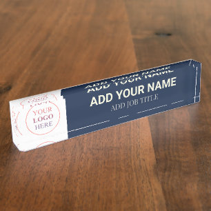 Professional Your Business Logo Here Template Nameplate