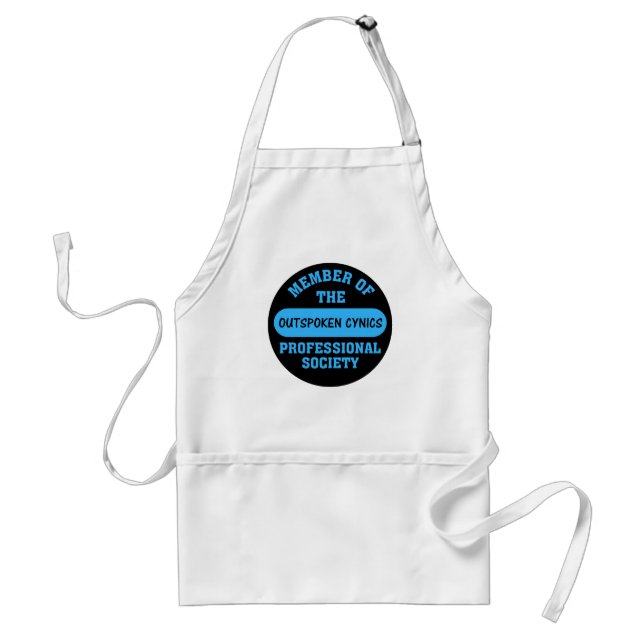 Professionally certified outspoken cynic for hire standard apron (Front)