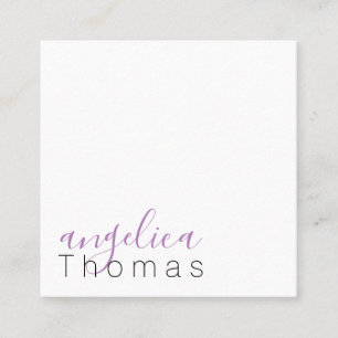 Professionally Stylish (Purple) Square Business Card