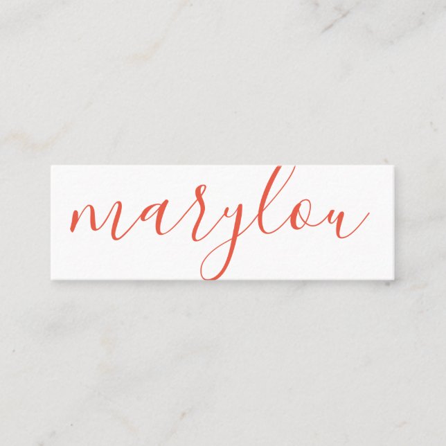 Professionally Stylish | Signature Series Mini Business Card (Front)