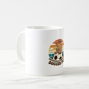 Professionally Unbothered Capybara Soccer Fan Coffee Mug