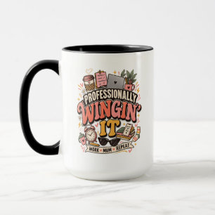 Professionally Wingin It Working Mum Mug