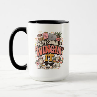 Professionally Wingin It Working Mum Mug