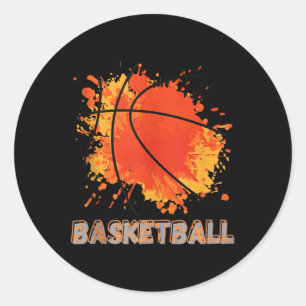 Professionel Designer Basketball Tank Top  Classic Round Sticker